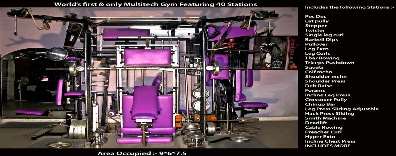 WORLD'S FIRST MULTITECH GYM FEATURING 40 STATIONS